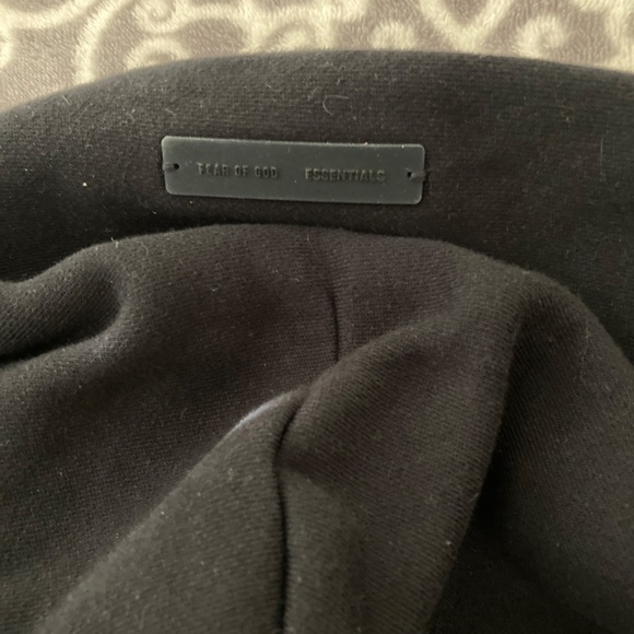 Essentials brand heavy cotton hoodie Adult S shimmer logo. Like New! - Picture 5 of 9